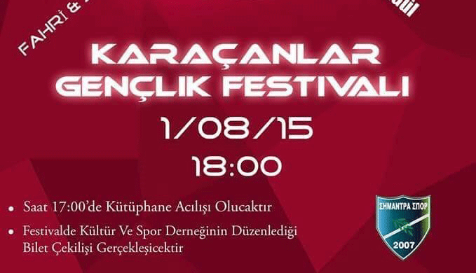Karaçanlar Gençliği Festival Düzenliyor